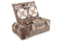 Lavender Tartan 4 Person British Picnic Basket
